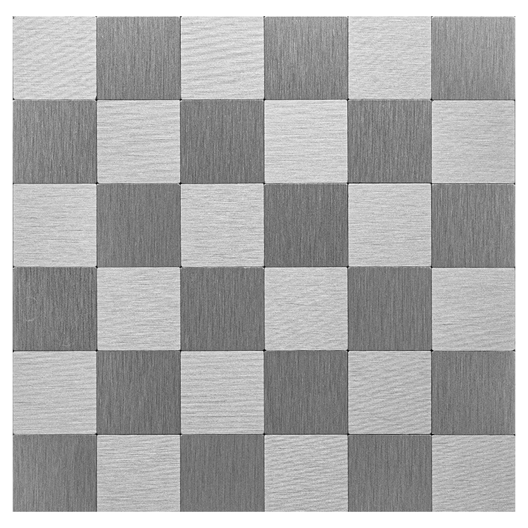 Factory Price New Model 3d Diy Square Silver Backsplash Peel And Stick Wall Tile Mosaic For Kitchen Backsplash Hotel