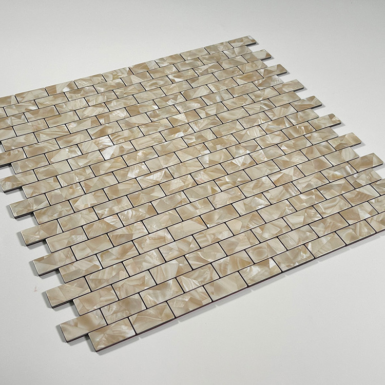 Good Quality Backsplash Kitchen Self Adhesive Mosaic Tiles Peel And Stick Aluminum Mosaic For Interior Wall