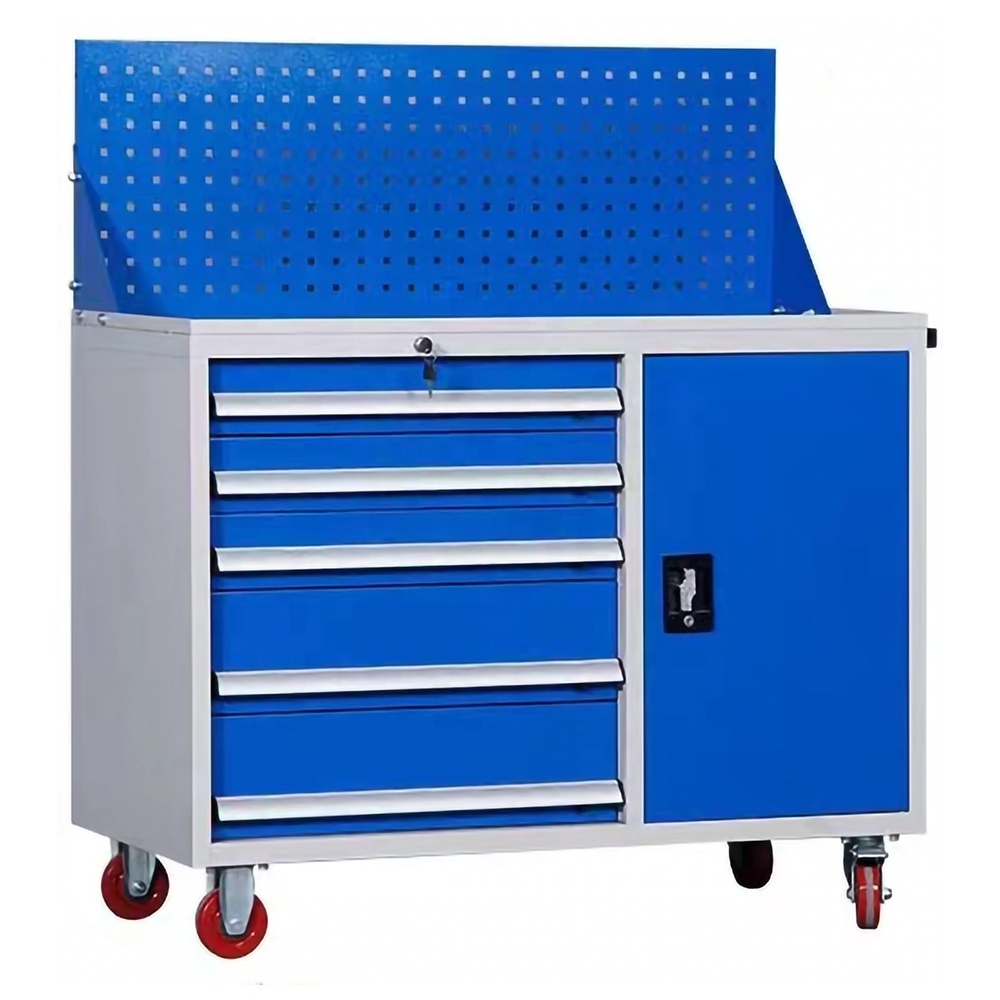 Rolling Box Heavy Duty Stainless Steel Tool Chest 5 Drawers Workbench Tool Cabinets Heavy Duty Workshop Tool Cart With Drawers