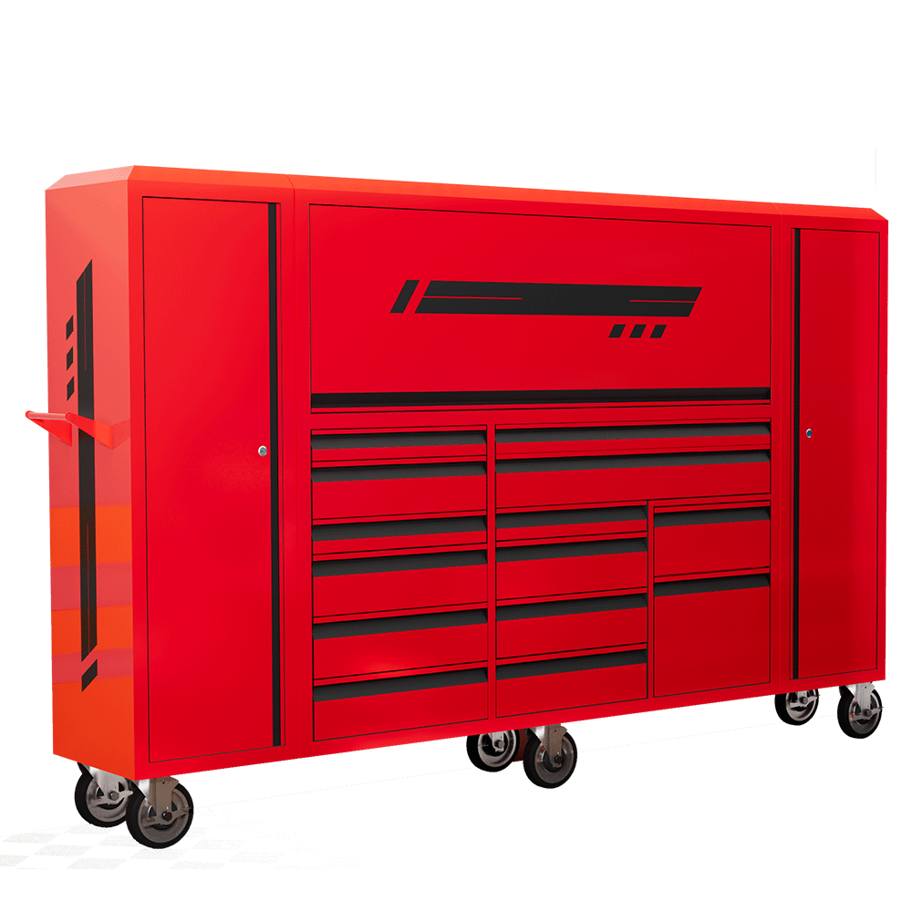 Customized Heavy Duty Steel Metal Tool Combination Cabinets Tools Storage Garage Workshop with Caster Wheels Brakes