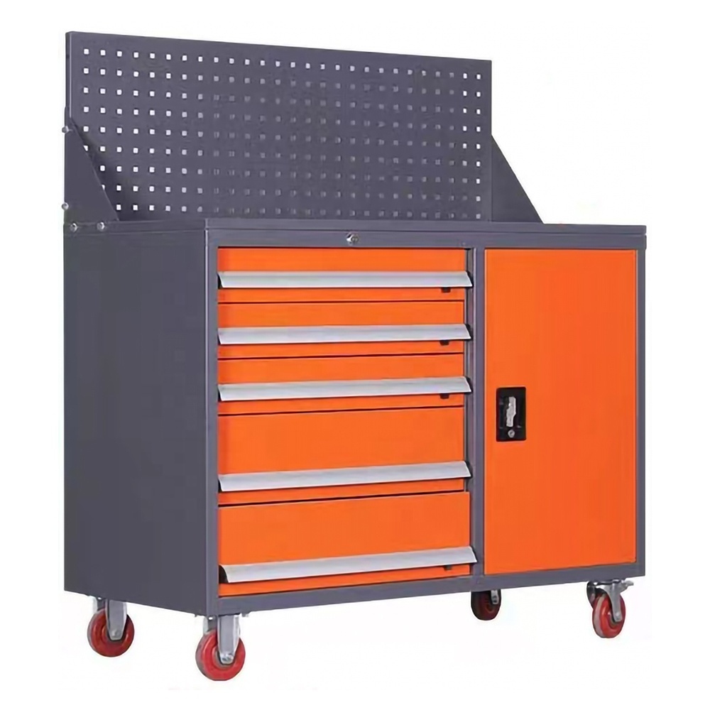 Rolling Box Heavy Duty Stainless Steel Tool Chest 5 Drawers Workbench Tool Cabinets Heavy Duty Workshop Tool Cart With Drawers