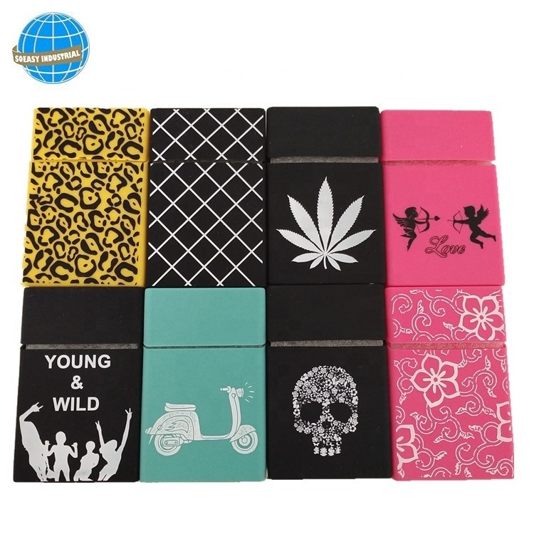 Hot Sale Silicone Cigarette Box Pocket Regular Size Cigarettes Case