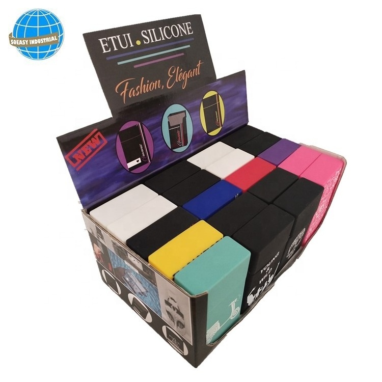 Hot Sale Silicone Cigarette Box Pocket Regular Size Cigarettes Case