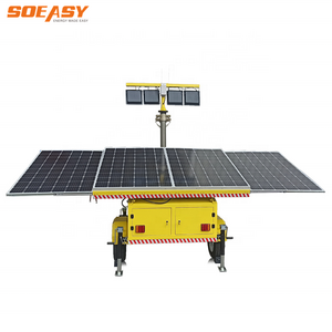 SOEASY standard competitive price generator mobile solar lighting power trailer