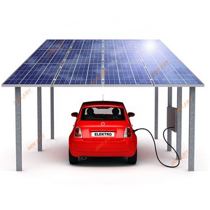 SOEASY photovoltaic ground mount  carport solar system aluminium solaire carport structural for car parking