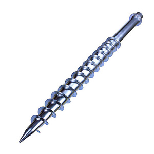 spiral anchors steel earth galvanized piles screw post ground spike helix anchor for Solar System