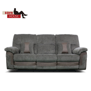 Modern style single seater recliner sofa leather set 3 2 1 /3+2+1 chairs,fabric sofa recliner