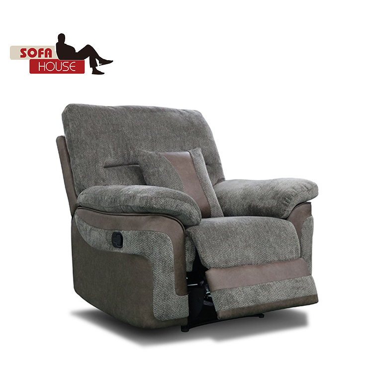 Modern style single seater recliner sofa leather set 3 2 1 /3+2+1 chairs,fabric sofa recliner