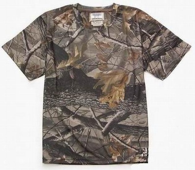 Men Cotton Hunting T Shirt   Hunting Polo Shirt   Jungle Print Cotton T Shirt