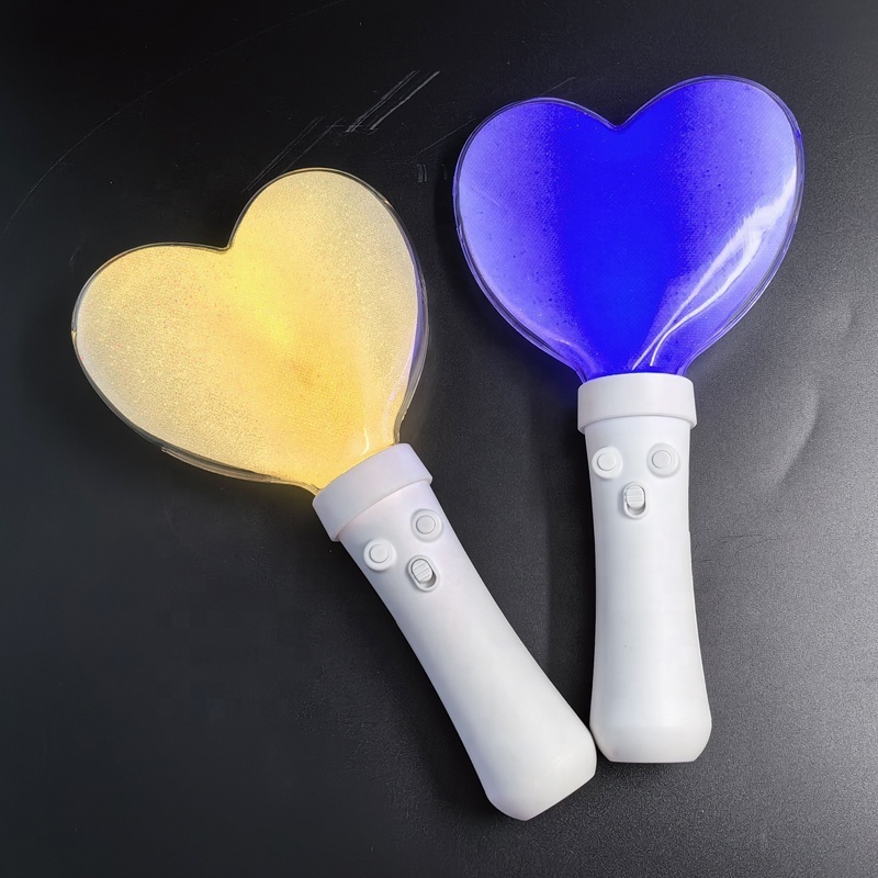 Led Party Rave LED Heart Stick Flashing Light Stick Glow In The Dark Wedding Concert Event Party Supplies Decoration