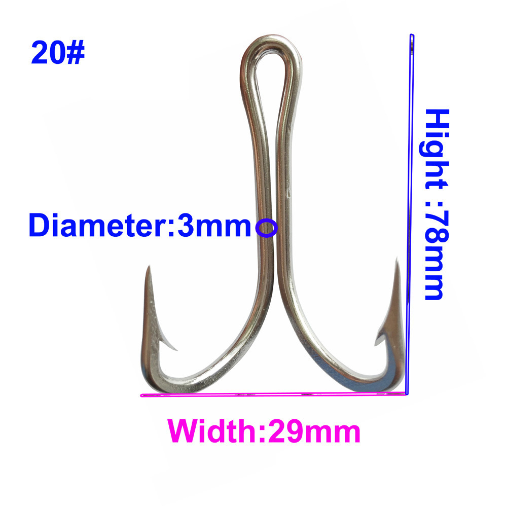 7897 Stainless Steel Saltwater Double Hook