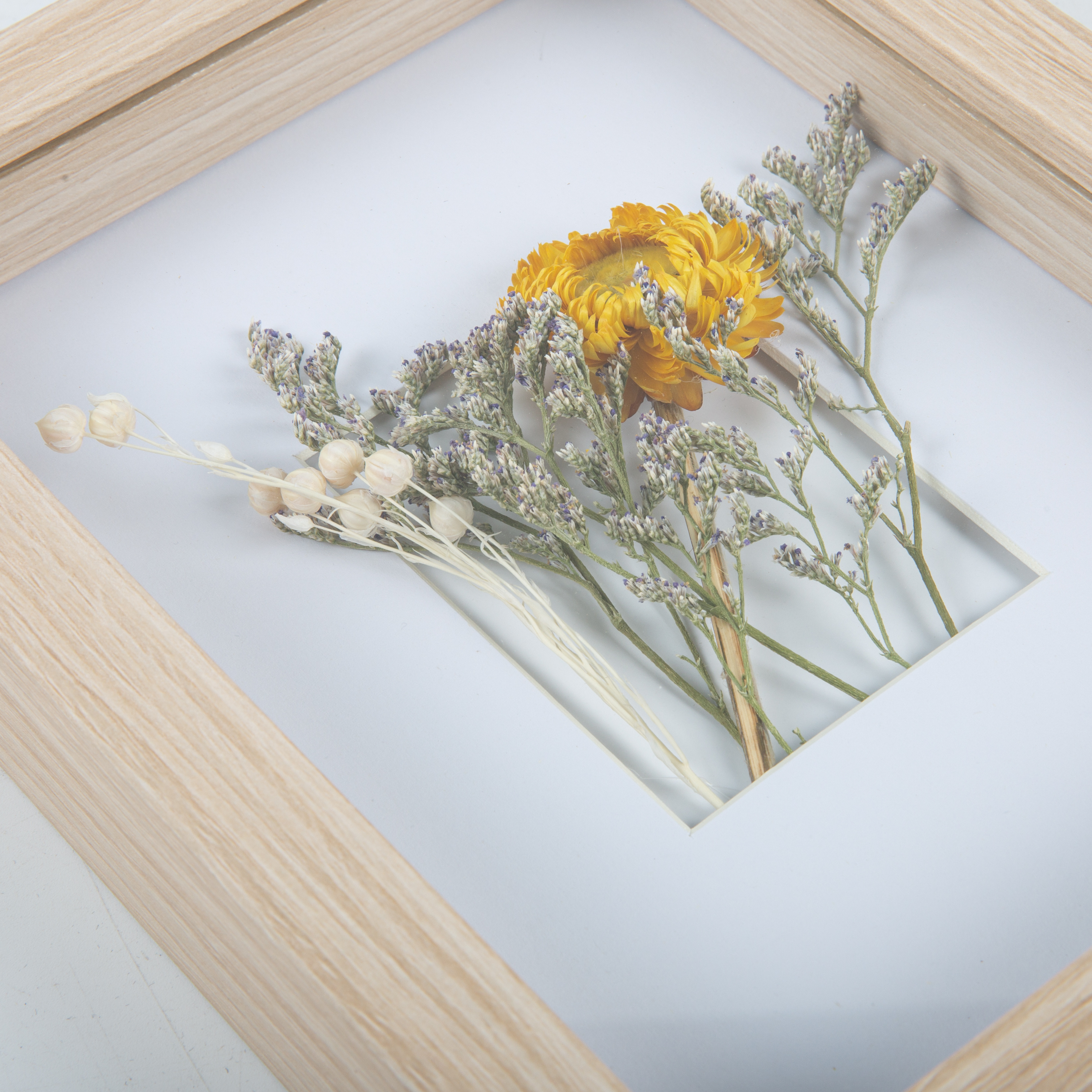 Hot Sale Customized Size Wall Hanging DIY Dried Flower Decoration Deep Wooden Shadow Box Frame