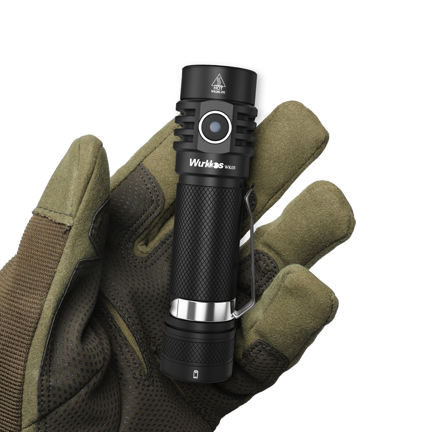 Wurkkos EDC High Lumen Super Bright Pocket Light Long Runtime Small Torch 18650 Rechargeable Flashlight