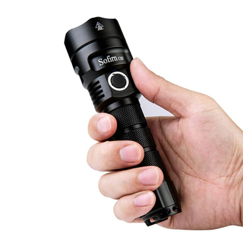 waterproof rechargeable 3500 lumen aluminum alloy led flashlight  for  emergency  use and outdoor