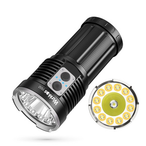 Best Big Head 15000 Lumen High Power Camping Aluminum Led Torch Flashlight