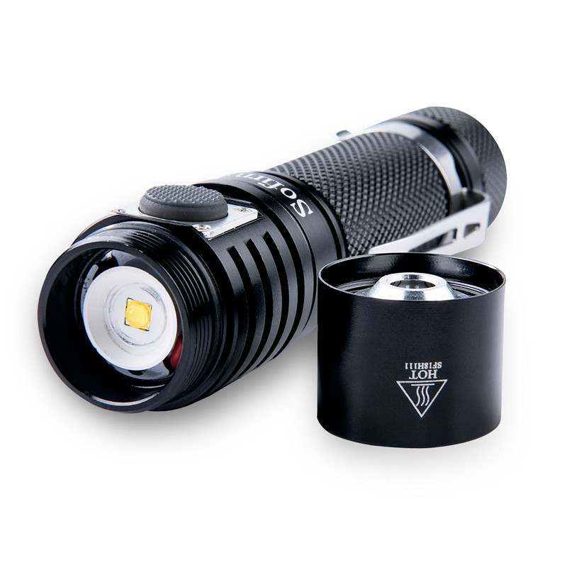 Ultra Bright Portable Outdoor Water Resistant Usb Rechargeable Tactical Led Flashlight  Torch