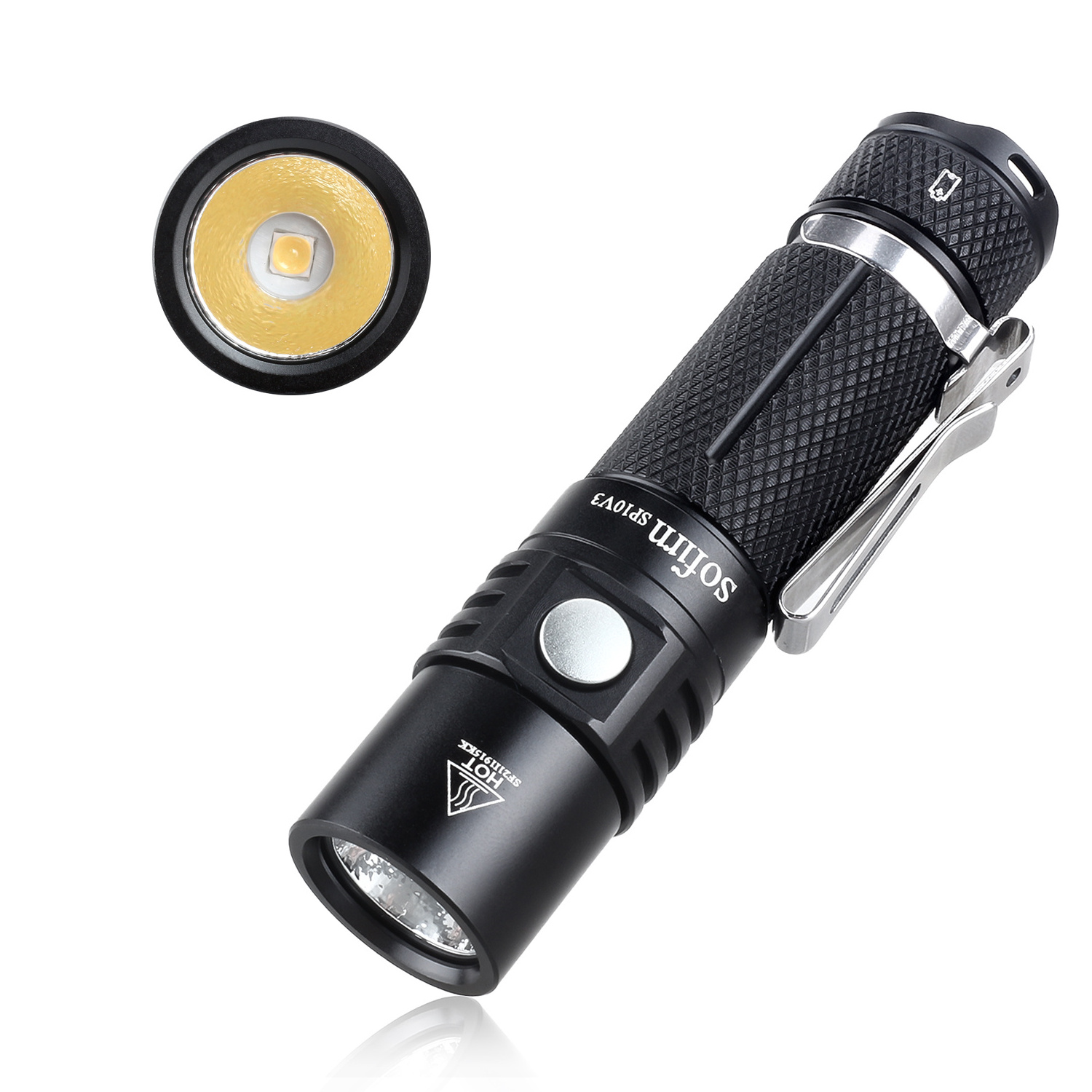 Portable ABS led torch light built-in charging plug rechargeable 1W flashlight outdoor home emergency LED flashlight