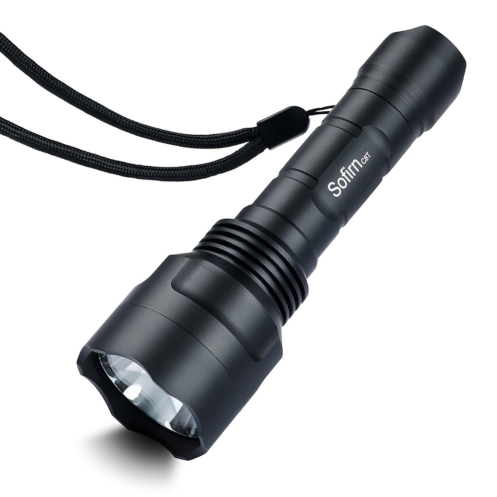 C8T High Quality Powerful Bright Aluminum Alloy Use 18650 Battery Tactical Led Rechargeable Flashlight