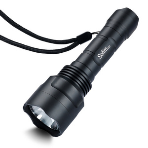 C8T High Quality Powerful Bright Aluminum Alloy Use 18650 Battery Tactical Led Rechargeable Flashlight