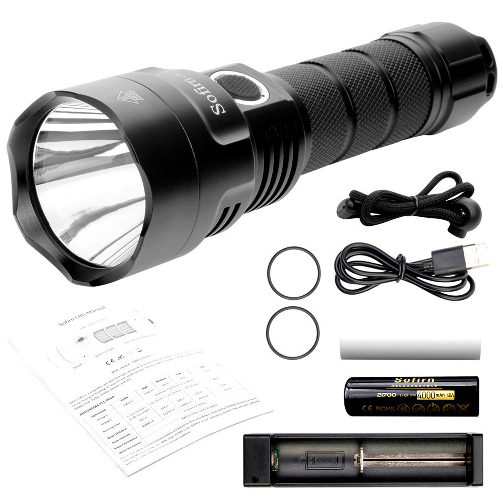 Sofirn C8G Powerful 21700 LED flashlight XHP35 HI or SST40 2000lm 18650 Torch with ATR 2 Groups Ramping Indicator