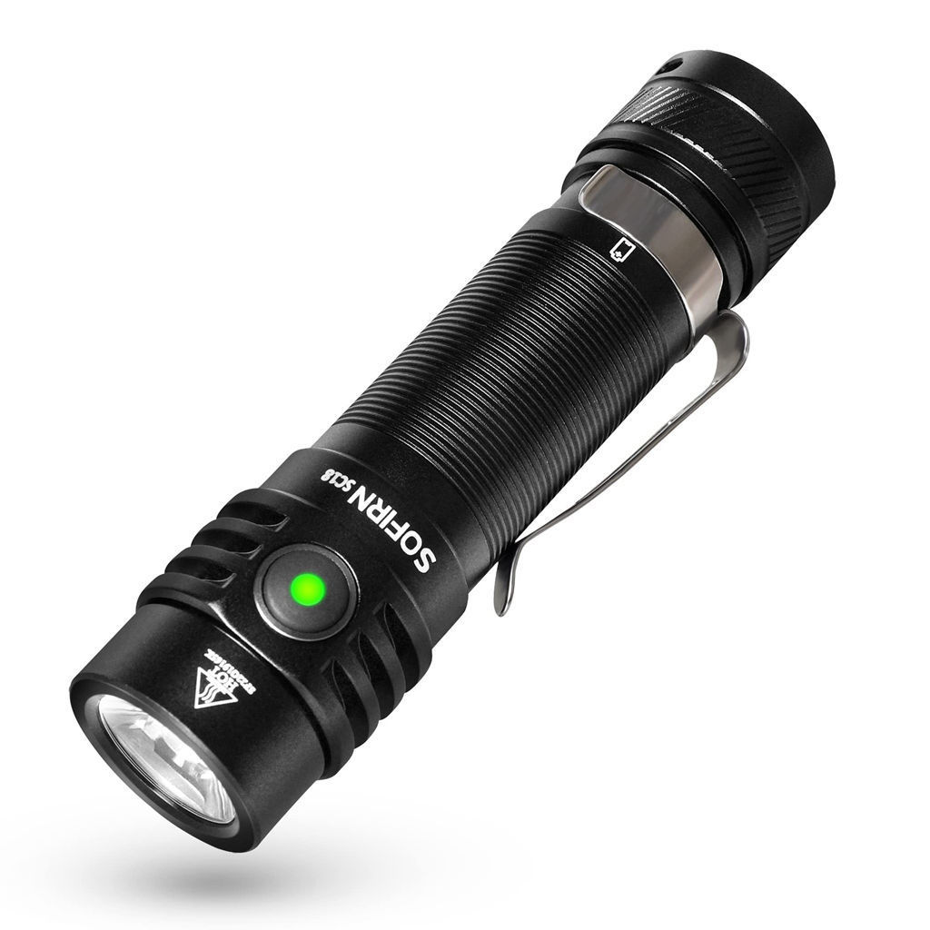 Sofirn 2500 lumen 1500M SST40 LED strong light long range   aluminum alloy rechargeable tactical flashlight