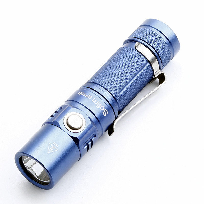 Customize Portable powerful Strong Mechanical rechargeable led flashlight Super Bright