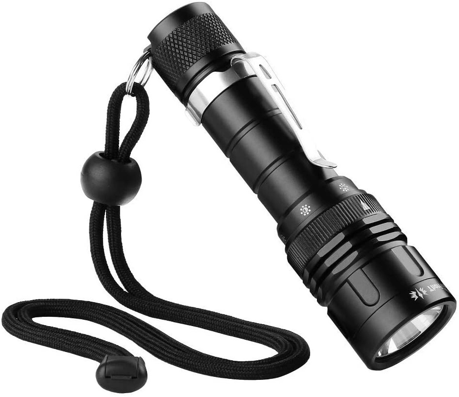 Unique Design High Power waterproof  Flashlight Diving Flashlight Rechargeable Scuba Underwater Flashlight Torch