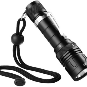 Unique Design High Power waterproof  Flashlight Diving Flashlight Rechargeable Scuba Underwater Flashlight Torch