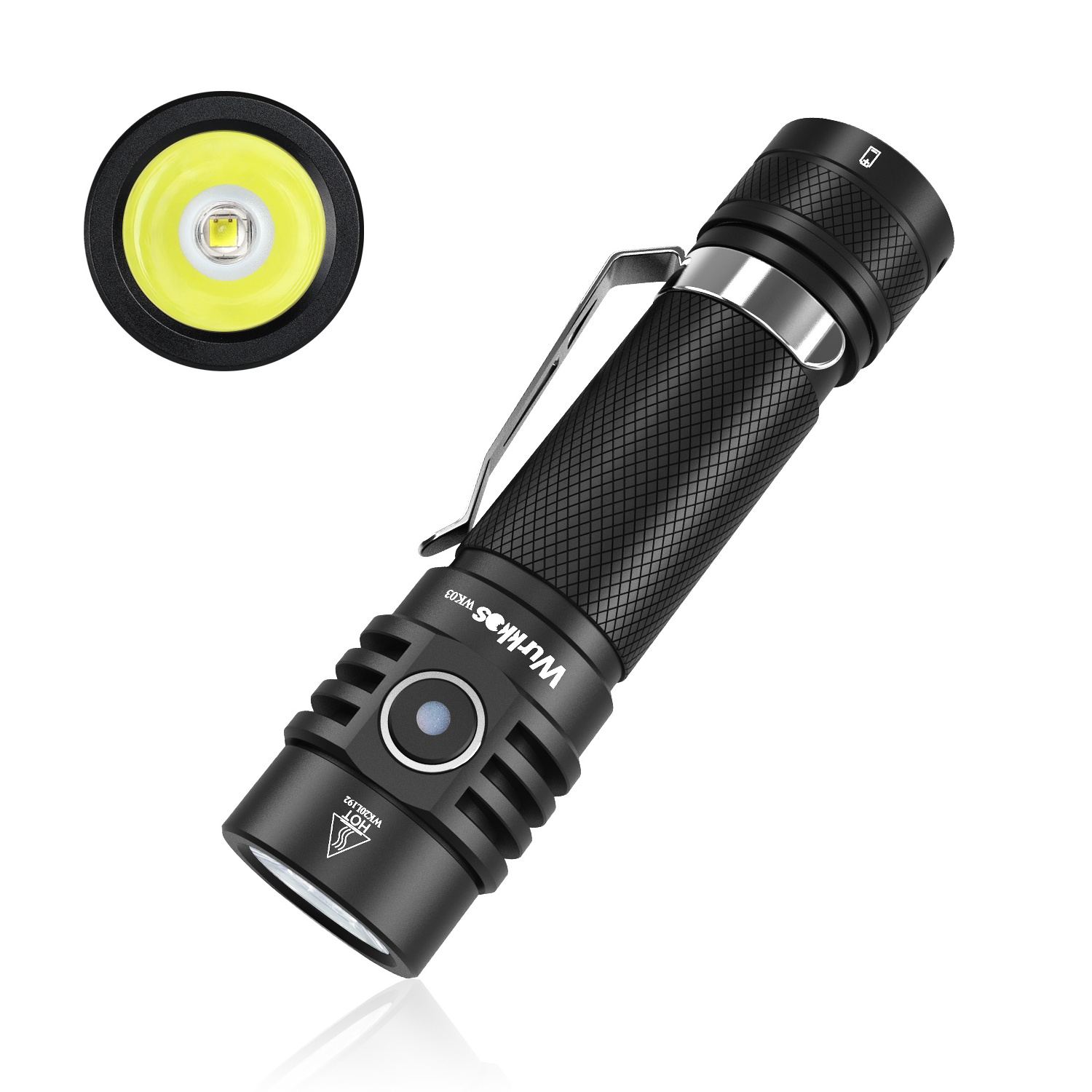 Compact and Portable Design 1800lm IPX8 Waterproof SST40 EDC Torch Shock Resistant Self Defense led Flashlight