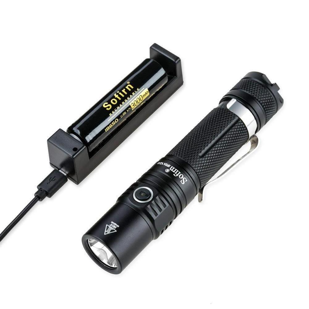 Rechargeable Pocket Led Torch Flashlight With  USB charger 1550 Lumen 6 Modes Ultra Bright Tactical Flashlight