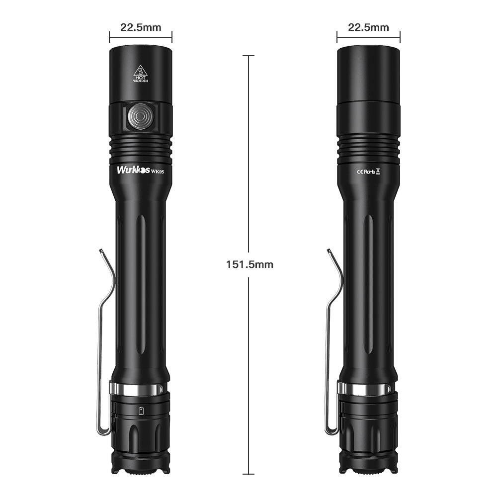 Super Bright Pocket 900lm EDC Light High Quality IPX8 Waterproof  Pen Light 2*14500 Torch Running/Camping/Search