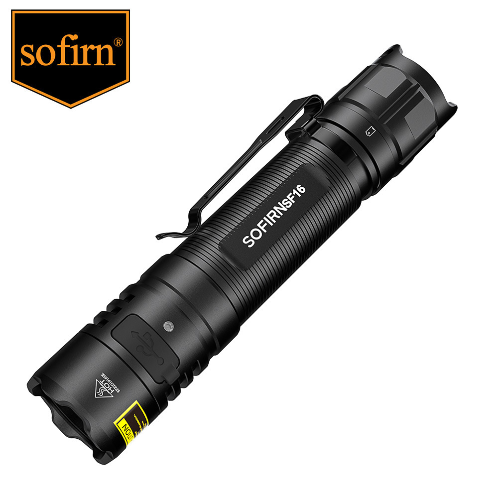 Sofirn EDC 365nm UV Flashlight SST08 18650 Rechargeable IPX8 Aluminum Alloy Portable Torch for Detection