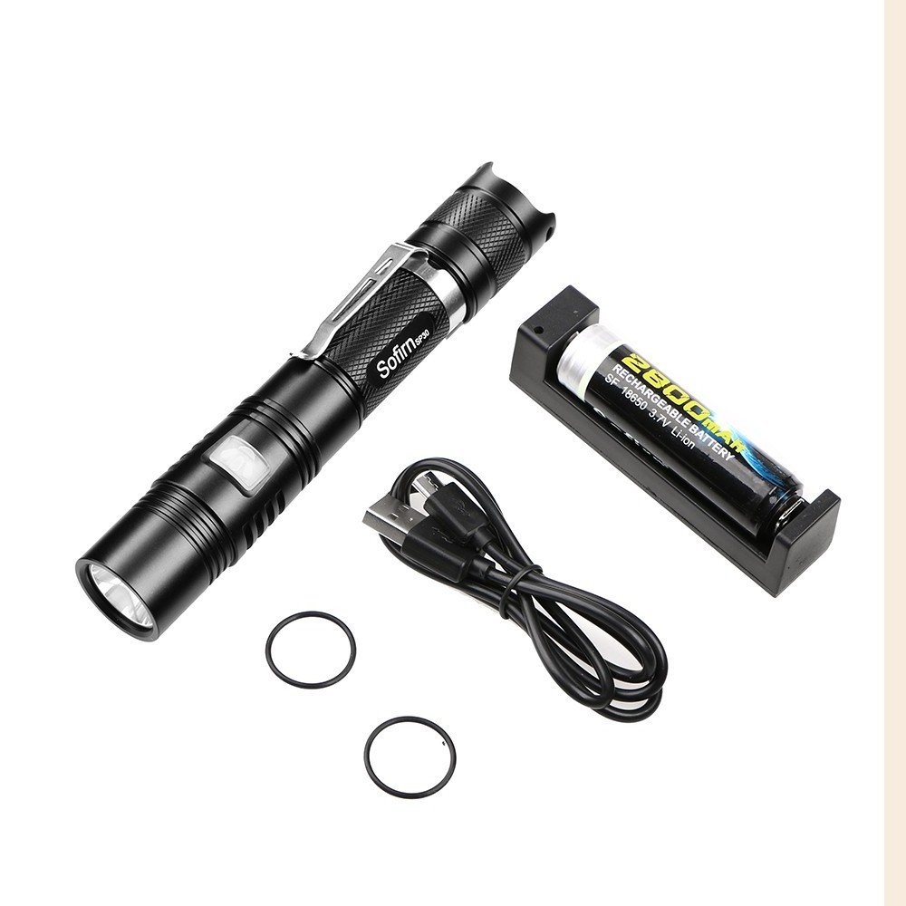 Sofirn 3.7v voltage hunting light real XPL led powerful 1000 lumens led flashlight 6 modes