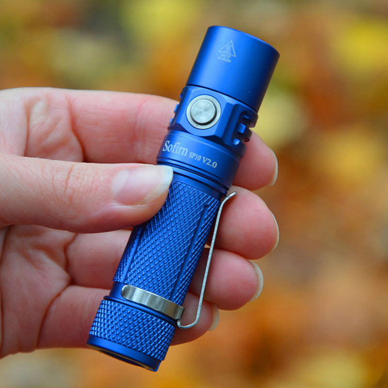 SP10 V2.0 Blue Color Torch Waterproof XPG2 Mini LED Flashlight AA 14500 Tactical Flashlight Torch