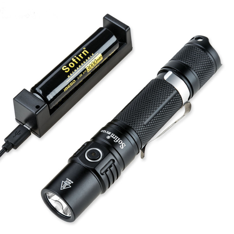 Sofirn  Hot Selling 1200lm XPL-HI V3 Tactical LED Flashlight EDC  18650 Torch