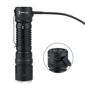 5200 lumen powerful waterproof flashlight 21700 rechargeable battery type C high lumen flashlight torch light strong