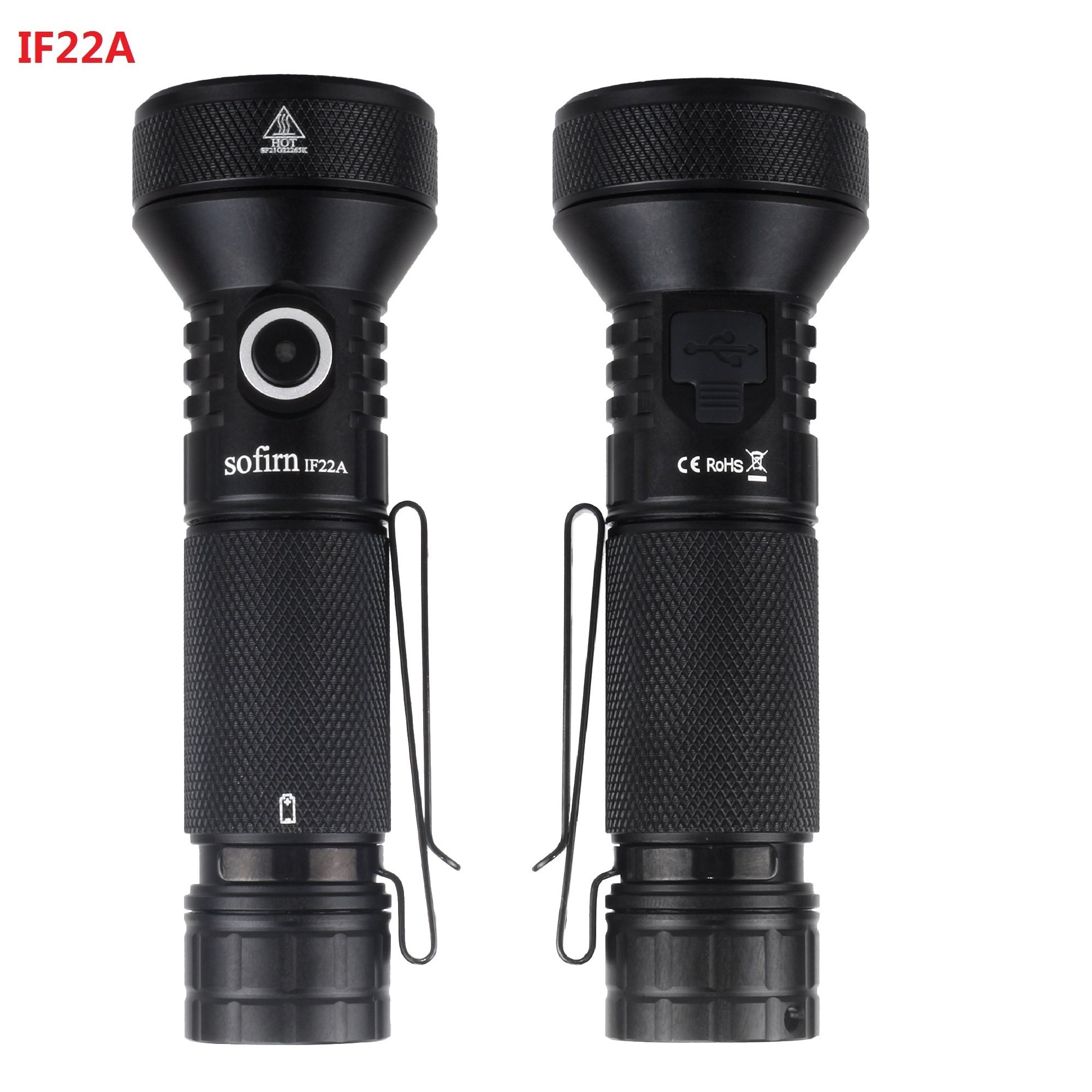 Sofirn IF22A High Quality 2100lm 697M Long Throwing Torch Outdoor USB Rechargeable Powerful LED Flashlight