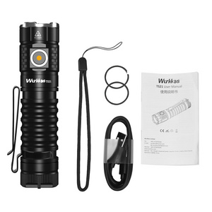 Clearance Sale Wurkkos 3*SST20 LEDs 3500lm Type C fast recharging flashlight EDC 21700 Light with Magnet Tail on Sale