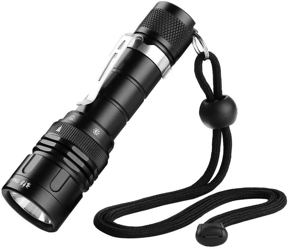 Unique Design High Power waterproof  Flashlight Diving Flashlight Rechargeable Scuba Underwater Flashlight Torch