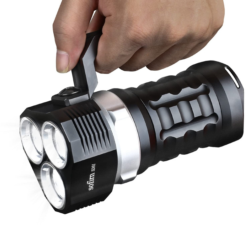 Sofirn Portable SD01 Underwater  Diving Flashlight 18650 Dive Light Lamp Torch