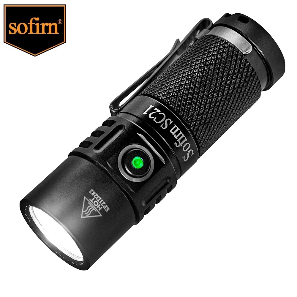 Sofirn Design Water Resistant Torch Light LED High Lumens  Flashlights with Rechargeable Battery