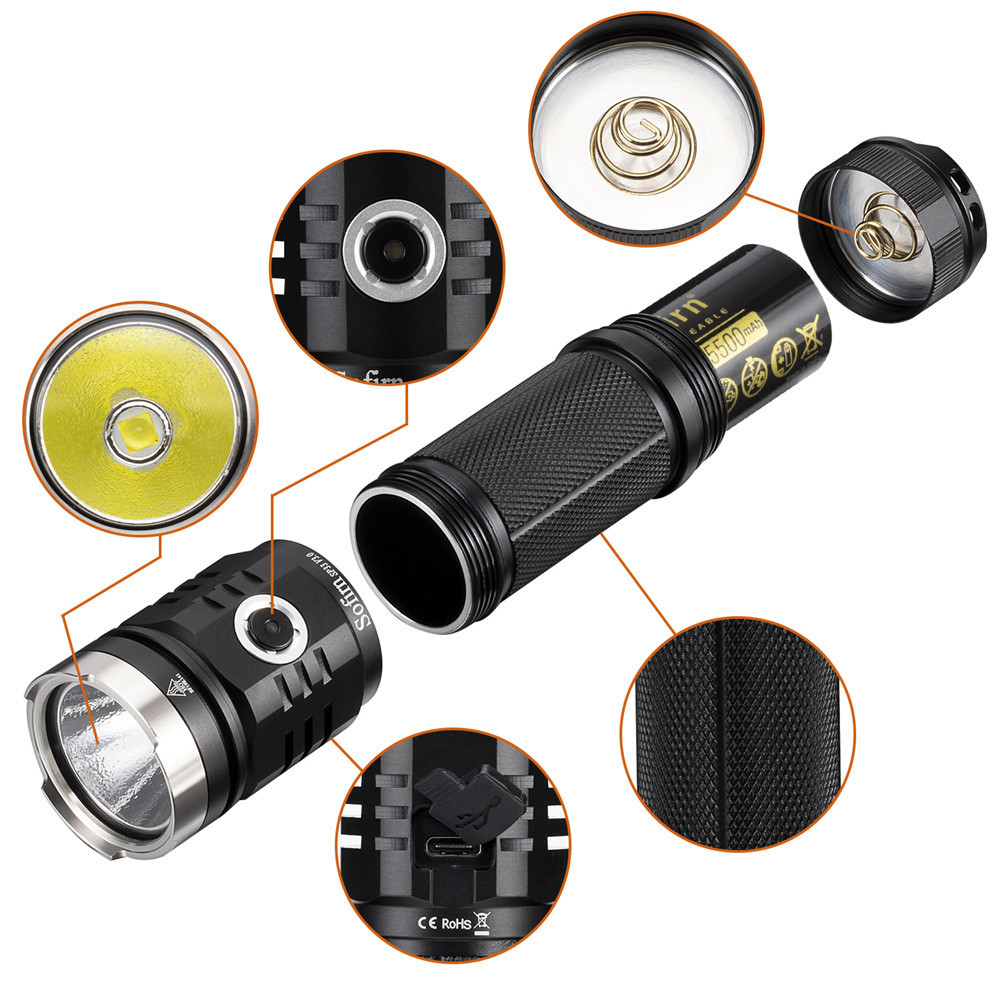 Portable 6 Models XHP50.2  LED Flashlight 1500 Lumens Super Power Torch for Law Enforcement