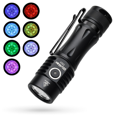 Wurkkos TS25  4000lm Powerful Quad TIR Optic 8 Multi Color Aux LED 21700 USB-C  Color Changing EDC Flashlight Torch