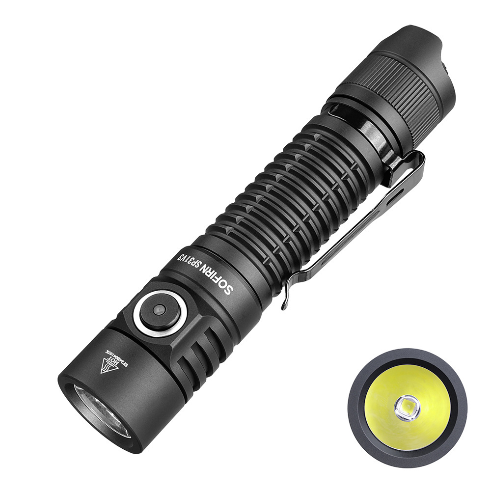 Sofirn SP31V3 Upgraded 2000lm 269m Powerful Tactical Flashlight SST40  LED Torch 18650 USB C Rechargeable Led Flashlight