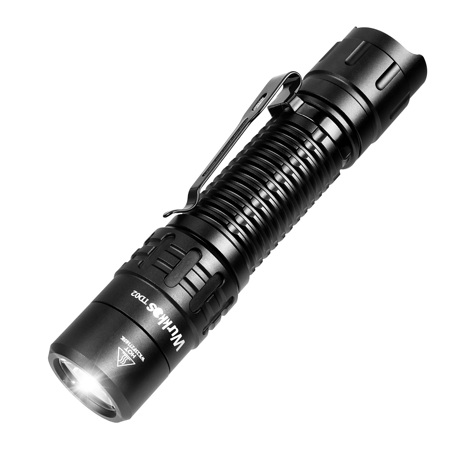 Super Bright 2000LM IPX8 Waterproof  EDC Torch Rechargeable Tactical LED Flashlight with ATR Running/Camping/Search