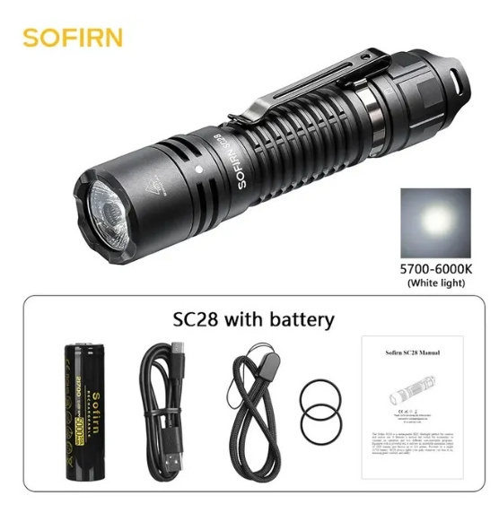 2025 Sofirn SC28 Powerful Tactical Flashlight