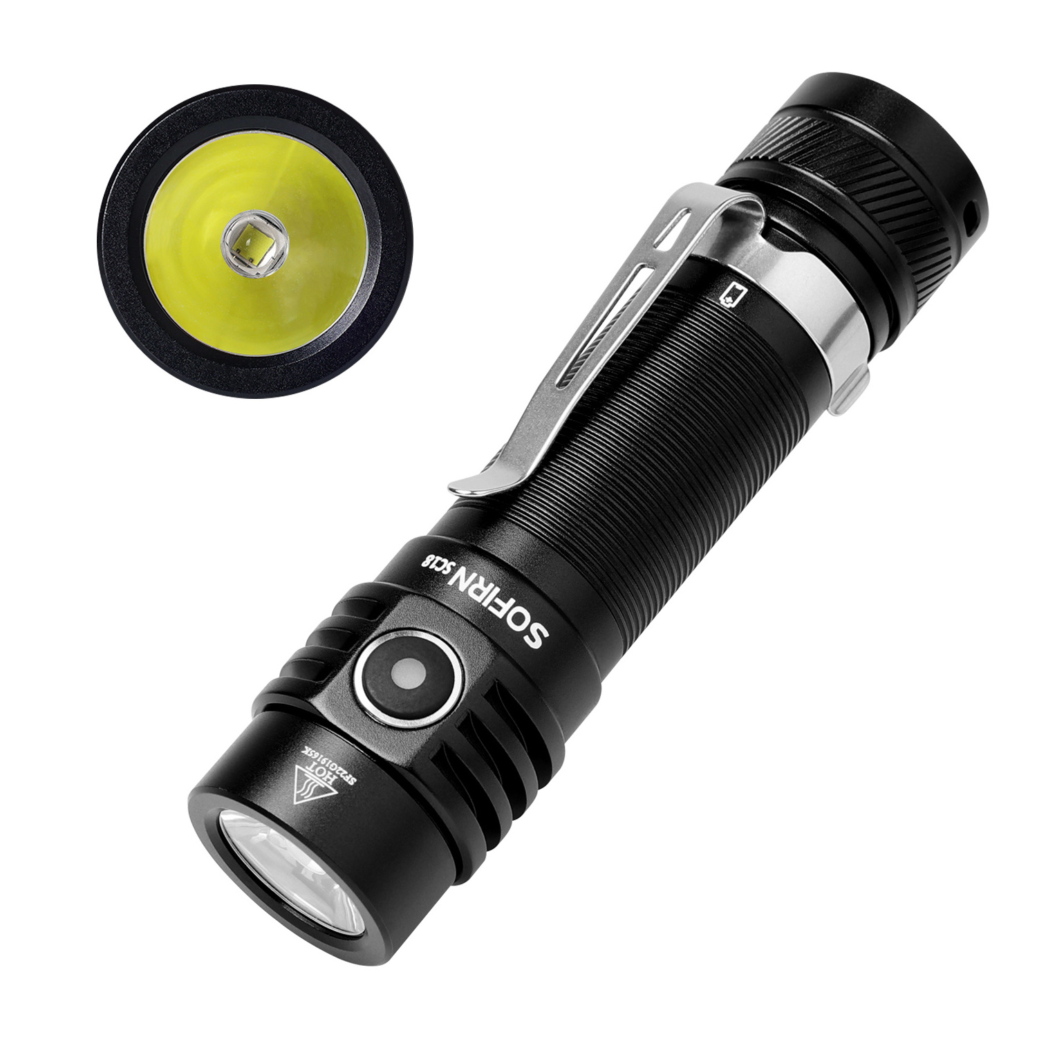 Sofirn SC18 1800Lumen SST40 Super Bright  EDC Torch Waterproof IP68 Pocket Light USB C Rechargeable Small LED Flashlight