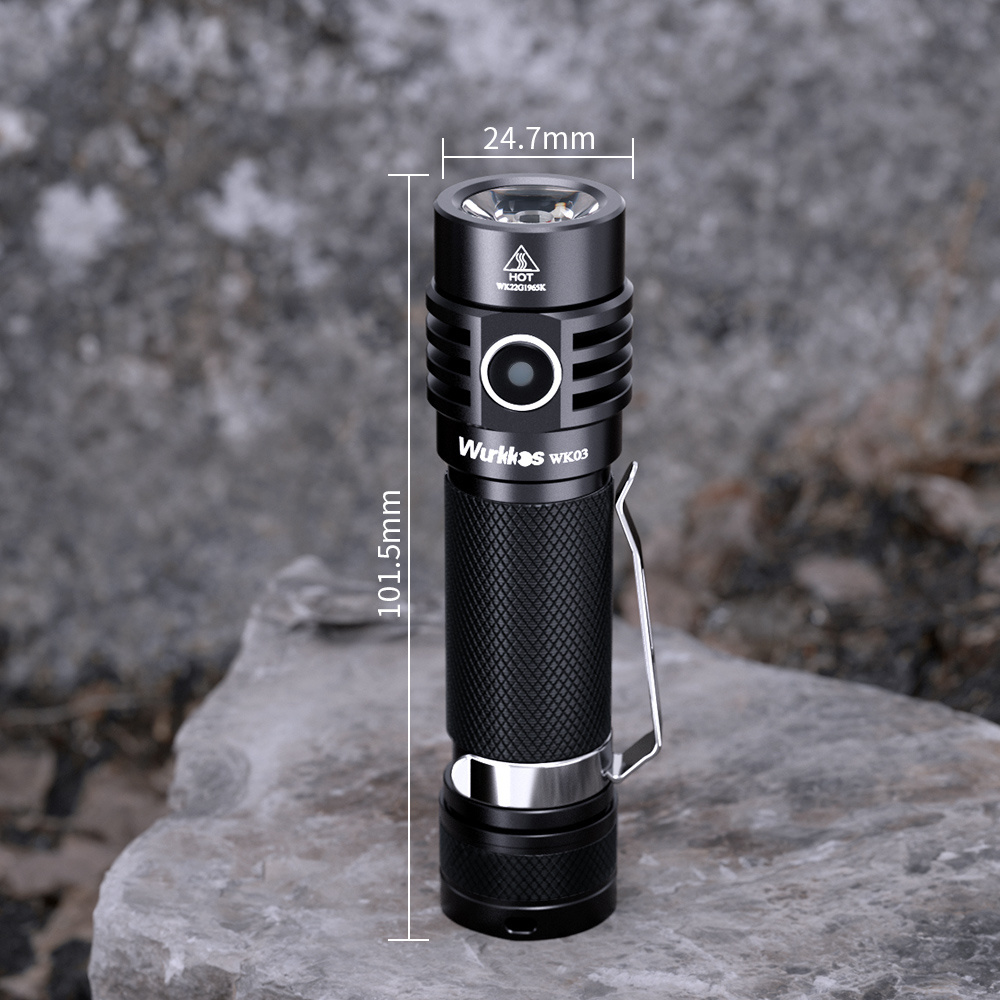 Compact and Portable Design 1800lm IPX8 Waterproof SST40 EDC Torch Shock Resistant Self Defense led Flashlight