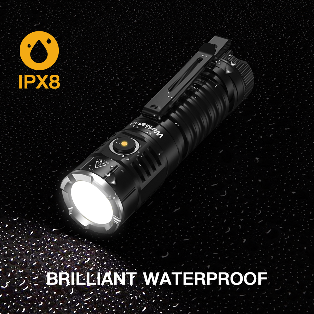 Hot Sale TS21 3500lm High Quality IPX8 Waterproof EDC Torch Shock Resistant Self Defense LED Flashlight Lantern