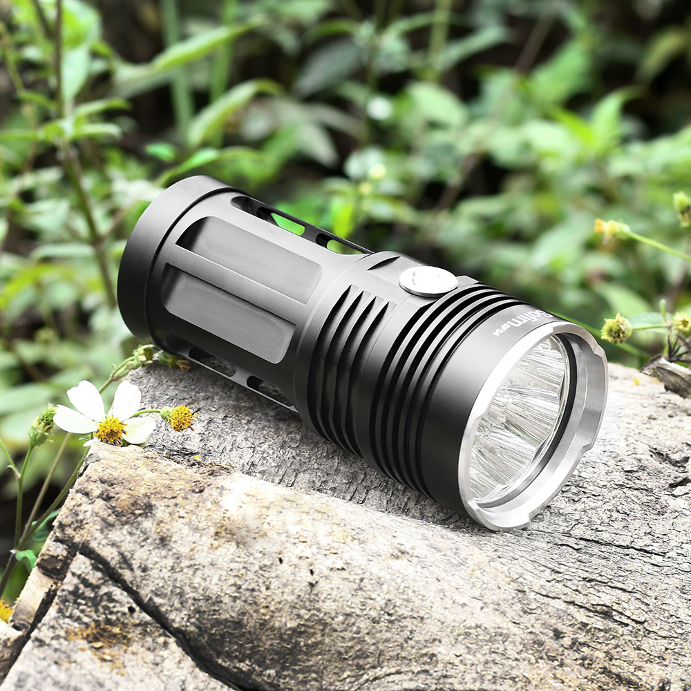 SF34 Factory 12XK LED 3000 Lumens 4x18650 Rechargeable Lithium Battery High Power Flashlight  Led Torch